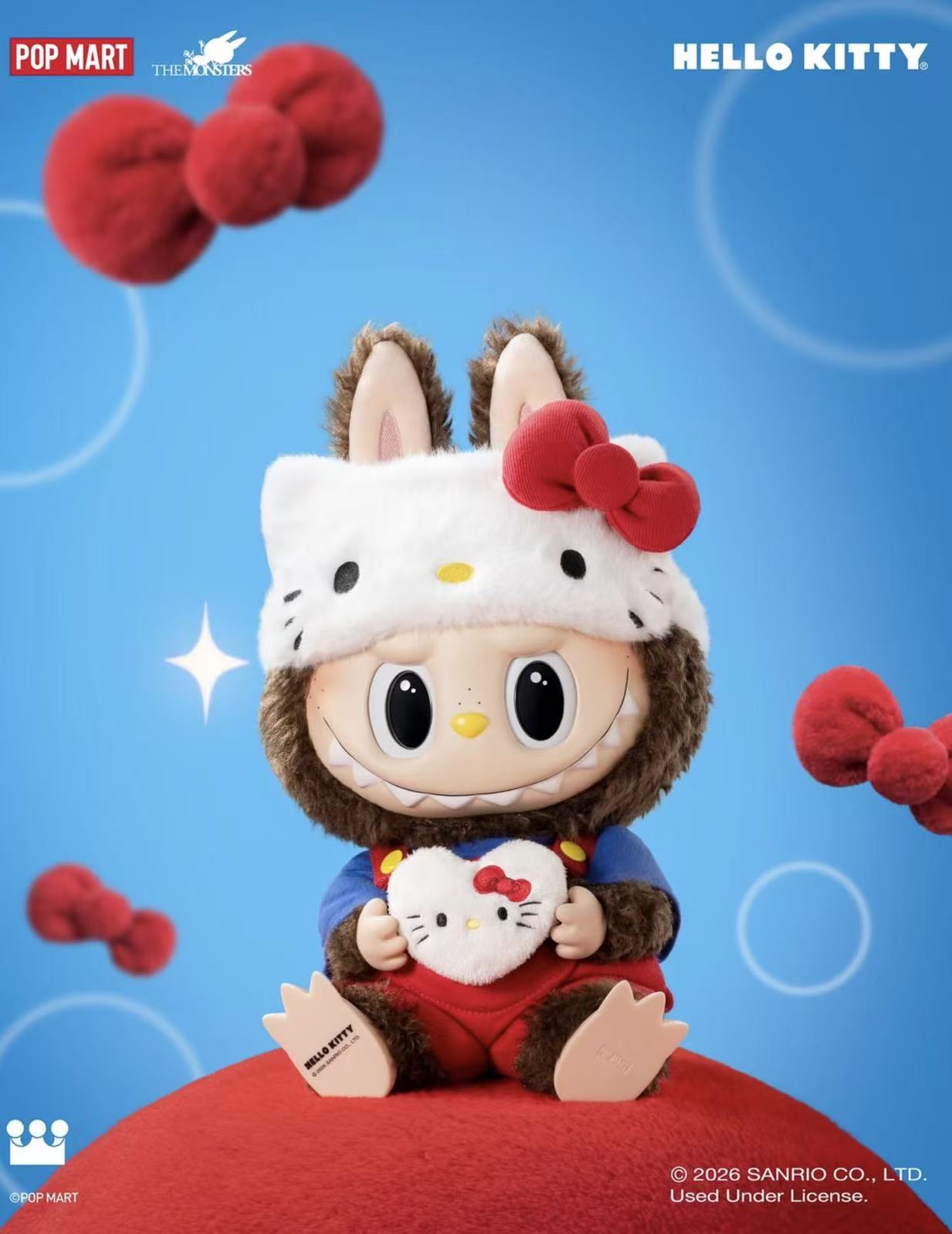 THE MONSTER x HELLO KITTY -Vinyl Plush Doll Authentic