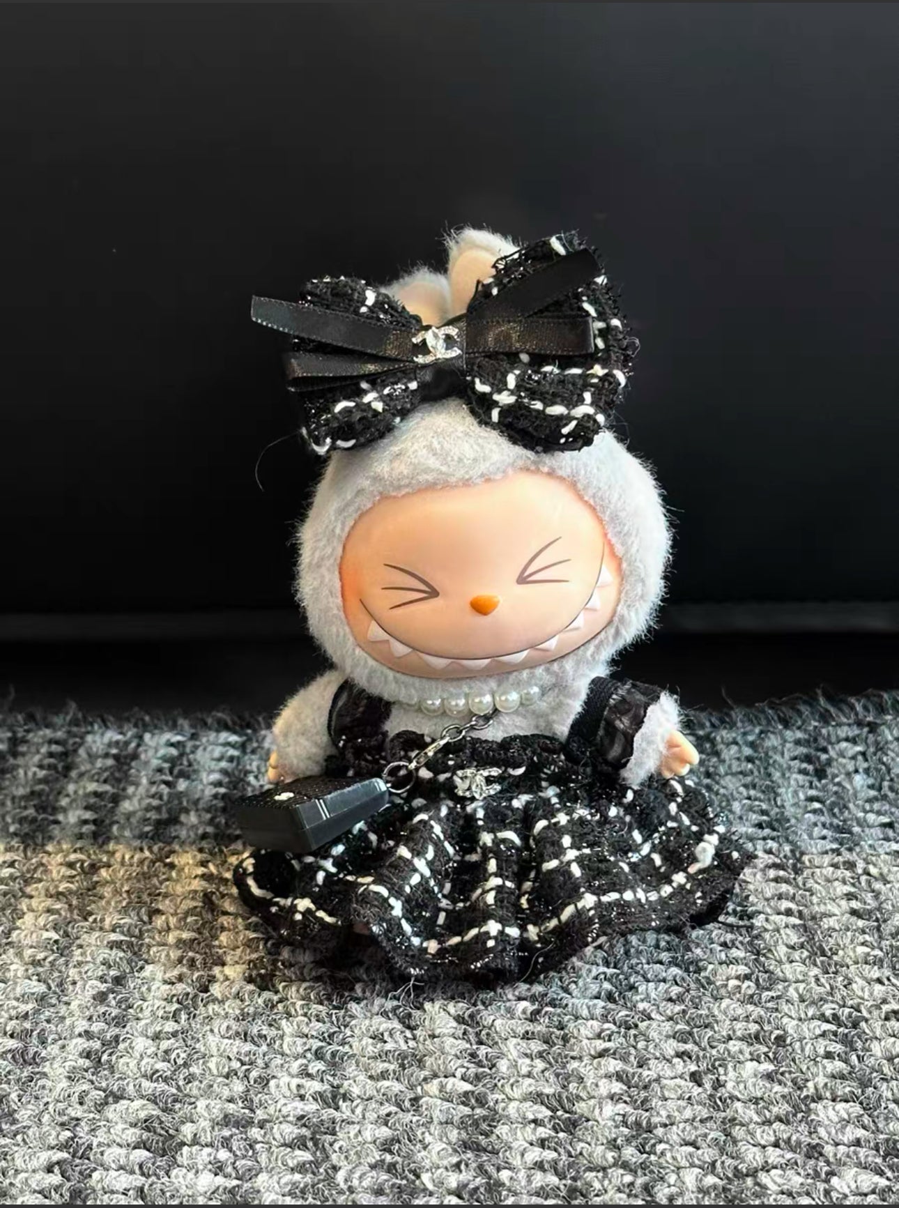 Labubu Zimomo Chanel Family Outfits(Handmade Design)