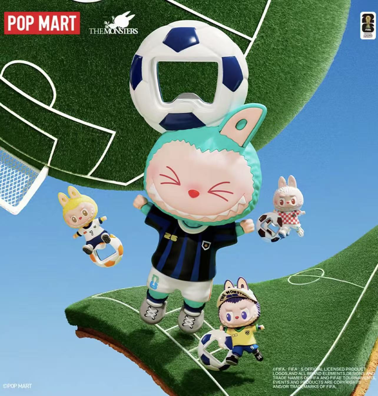 THE MONSTERS x FIFA-Bottle opener and fridge magnet